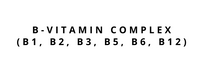 B-Vitamin Complex (B1, B2, B3, B5, B6, B12)